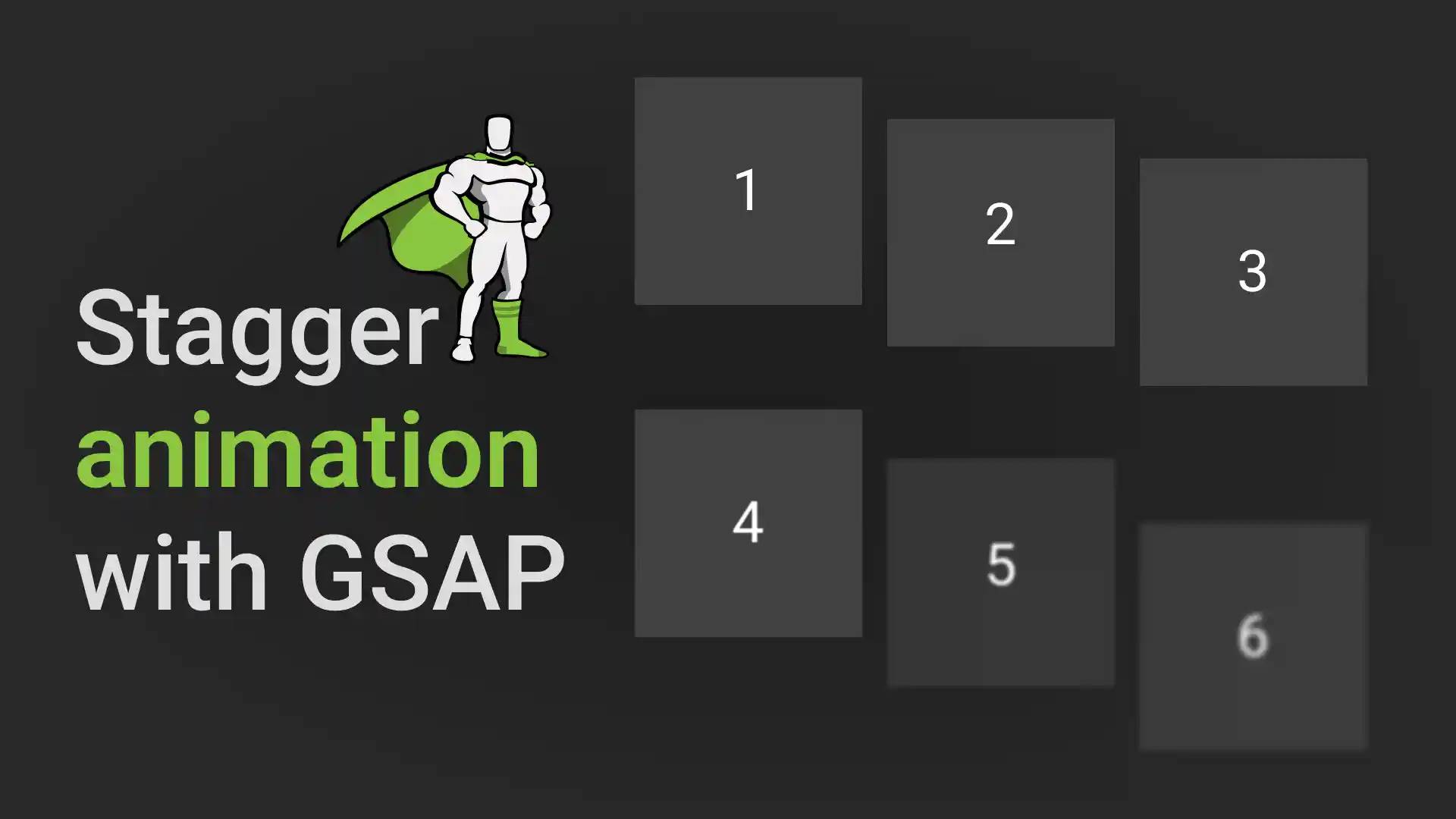 Stagger animation with GSAP